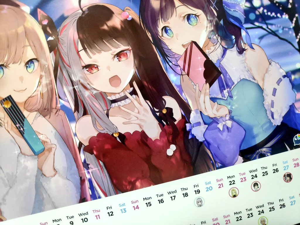 Twitter पर セロリ にじさんじのカレンダーそういえば届いてたんだ バレンタインボイスでキービジュにいたからカレンダーにワンチャン夜見ちゃんいるかなって思ってたからやっちゃ