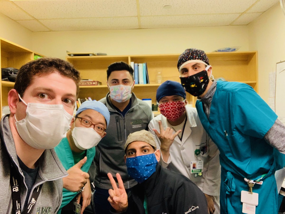 AAPhysiatrists's tweet photo. (1) As #NVW continues, our next post goes to @Burke_Rehab residents, in the heart of the epidemic in Westchester Co. The residents &amp; faculty have truly come together during this crisis &amp; exemplified the definition of teamwork, providing direct care to patients with #COVID19. https://t.co/QUq9QmX0ox