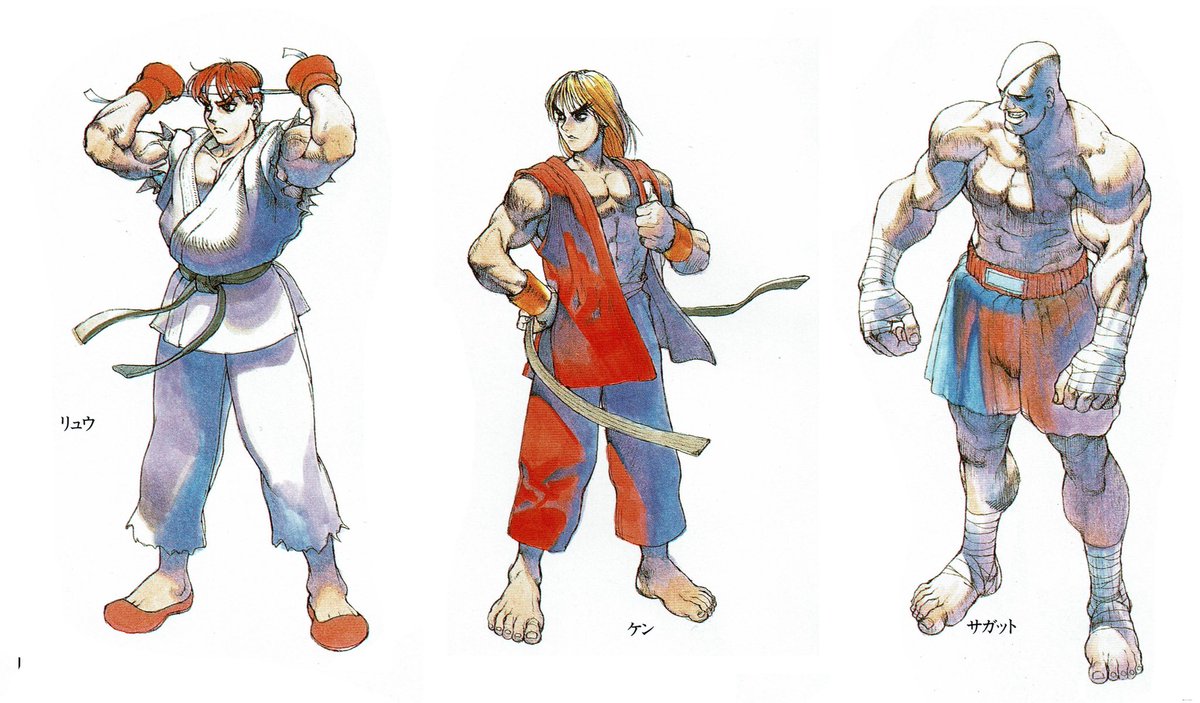 Street Fighter character artwork by Capcom character designer 