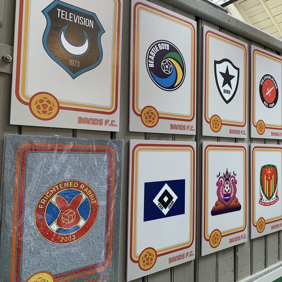 Honoured, thrilled and proud to have been asked to create this  @FRabbits piece for the  @_Bands_FC Exhibition, which was part of the  @BBC6Music Festival from 6th - 8th March in Camden.