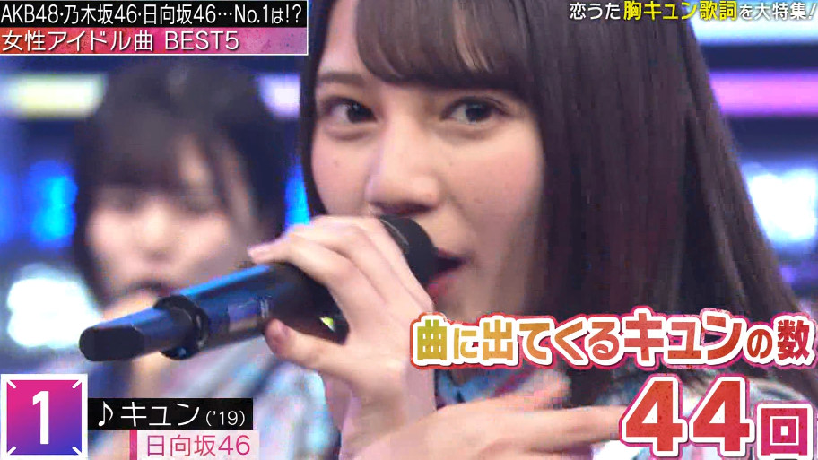 た か Twitterissa キュンキュンフレーズソング 女性アイドル部門 1位 キュン 日向坂46 Mステ 日向坂46 キュン