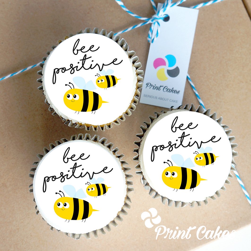 printcakesUK's tweet photo. Be Positive! 🐝 

Send some positivity to friends and family. Order your box of 6 now 👇

https://t.co/zjXuiXRFwN

#FridayFeeling #FridayMotivation #PositiveVibes #positivity #lockdownuk #giftideas #cupcakes https://t.co/WBhngL7v5d
