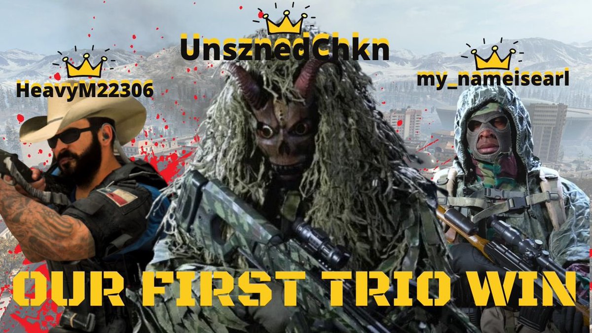 UnsznedChkn's tweet image. ‼️NEW YOUTUBE VIDEO‼️OUR FIRST WARZONE WIN🔥
.
LIKE, SHARE,&amp;amp; SUBSCRIBE🦾
.
@WoogieRetweets @anpaus3 @BlazedRTs @SGH_RTs @YouTube_Promot @GamingRTweeters
.
#gtav 
#smallstreamingcommunity #fortnite #callofdutygameplay #modernwarfare #valorant #smallstreamercommunity #battleroyale