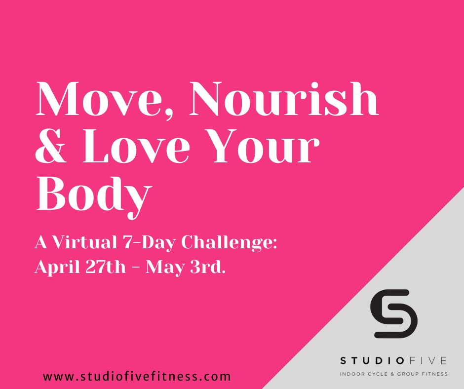 Studio5Fit's tweet photo. Need a little "you" time next week?Join us for our virtual 7-day challenge. https://t.co/TVGWo0hiQN https://t.co/zcEbsB4MVH