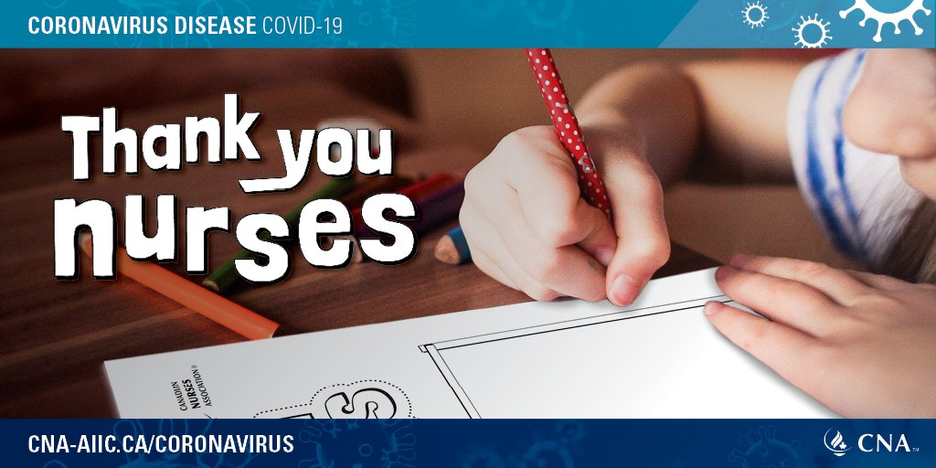 canadanurses's tweet photo. Say #ThankYouNurses by drawing a picture or writing a note and posting it on social media. 

Don’t forget to tag #ThankYouNurses #FlattenTheCurve 

https://t.co/0UW7knGWX0 https://t.co/1yOcfaT27r