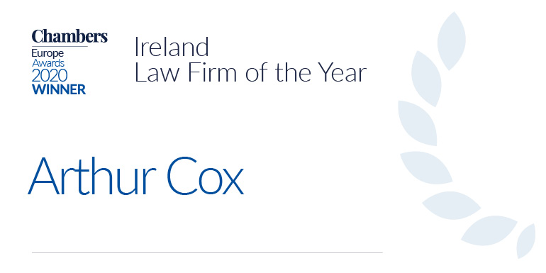 Arthur Cox are named Ireland Law Firm of the Year. Congratulations to you all at @ArthurCoxLaw a true reflection of your firm's achievements and success over the past 12 months. #awardwinninglawfirm #irelandlawfirmoftheyear