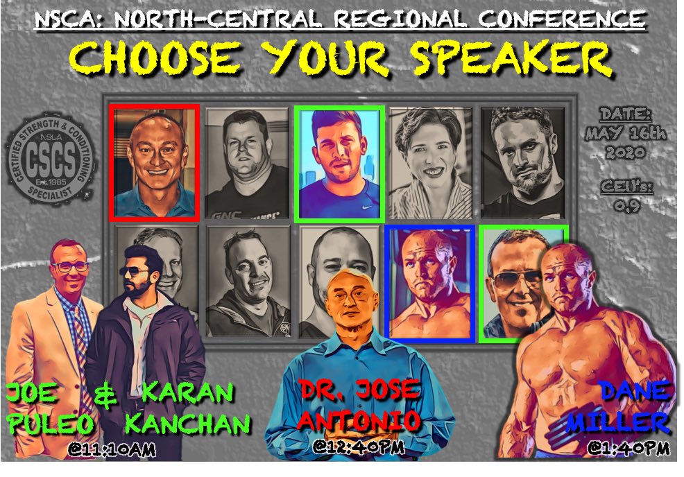 UNIStrength's tweet photo. Speaker Lineup for the NSCA North-Central Regional Virtual Conference. A top notch cast with some high quality knowledge to share. Click the following link for additional information &amp; registration. https://t.co/IeZjctbz6Z https://t.co/vMsqHLAsbj