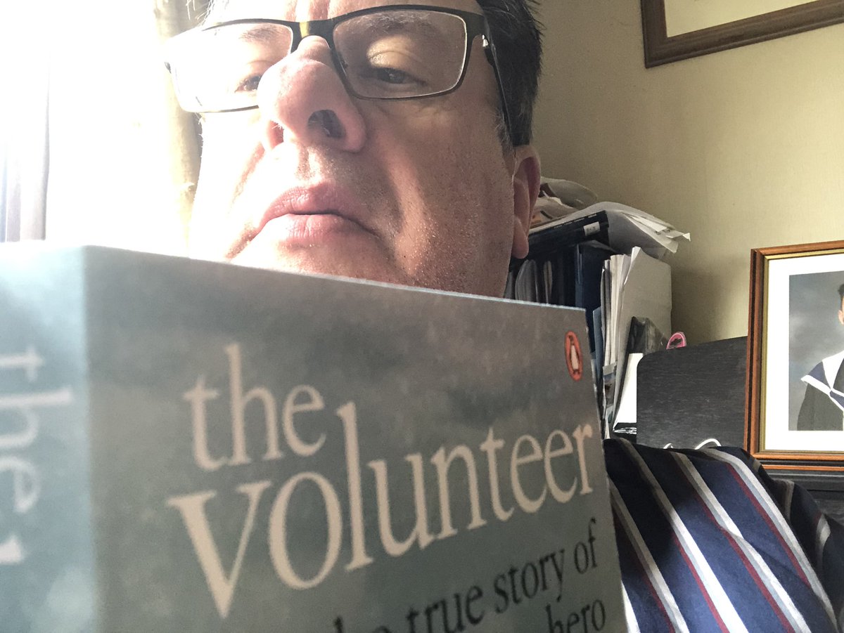 Ronoc1963's tweet photo. Well done everyone! I enjoyed my reading break this afternoon too. A fascinating book on a very dark time in history - The Holocaust. The book is entitled ‘The Volunteer’ by Jack Fairweather. @dear_ireland @FirhouseETSS #PDSTwellread @EducateTogether https://t.co/7fSVlXydcW