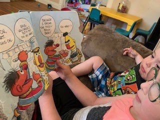 PreKCubs's tweet photo. Preschool feelings- SAD😥 they can’t go to school right now and HAPPY😃to play games with their family.  Exploring and reading to siblings are fun ways for preschool students to spend time with their families! #usd379 #bettertogether https://t.co/VQcW6n7KMB