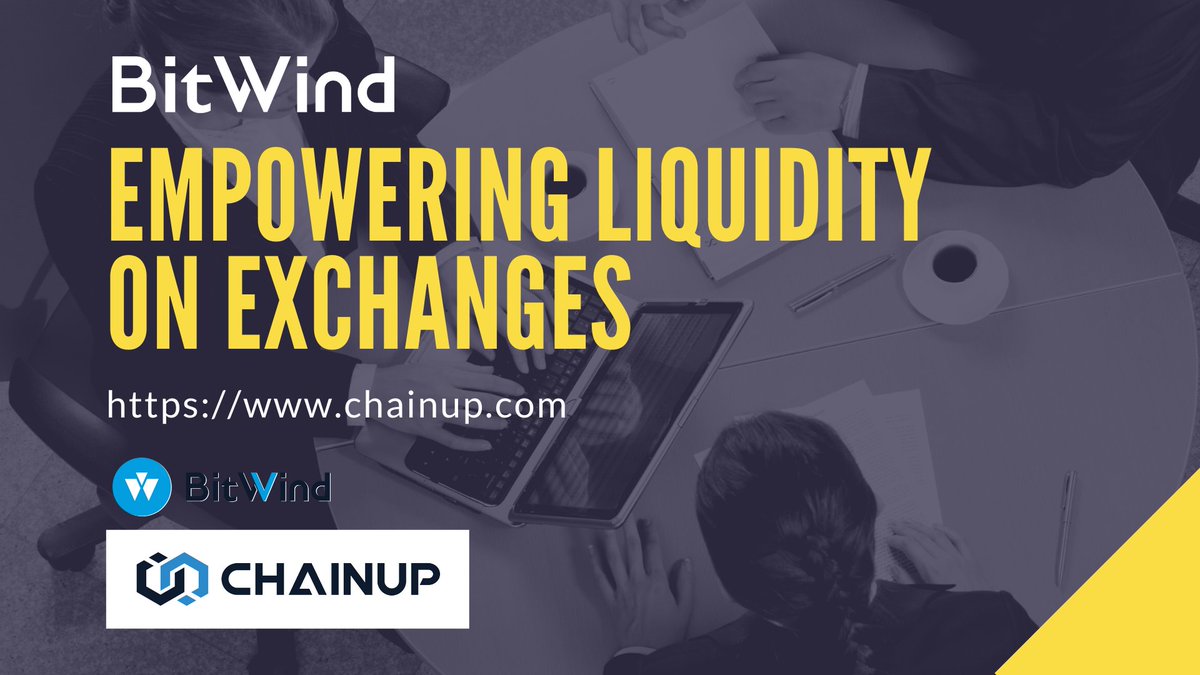 Randy04227's tweet photo. Save your exchanges from a cold start!

Learn more about Bitwind today! https://t.co/XkQeUuXVrz
Through ChainUP's Liquidity brand BitWind access optimal quotes, sufficient traffic, the best market depth!

#chainup #blockchain #crypto #blockchaintechnology #cryptocurrency https://t.co/LA2JiycFlL