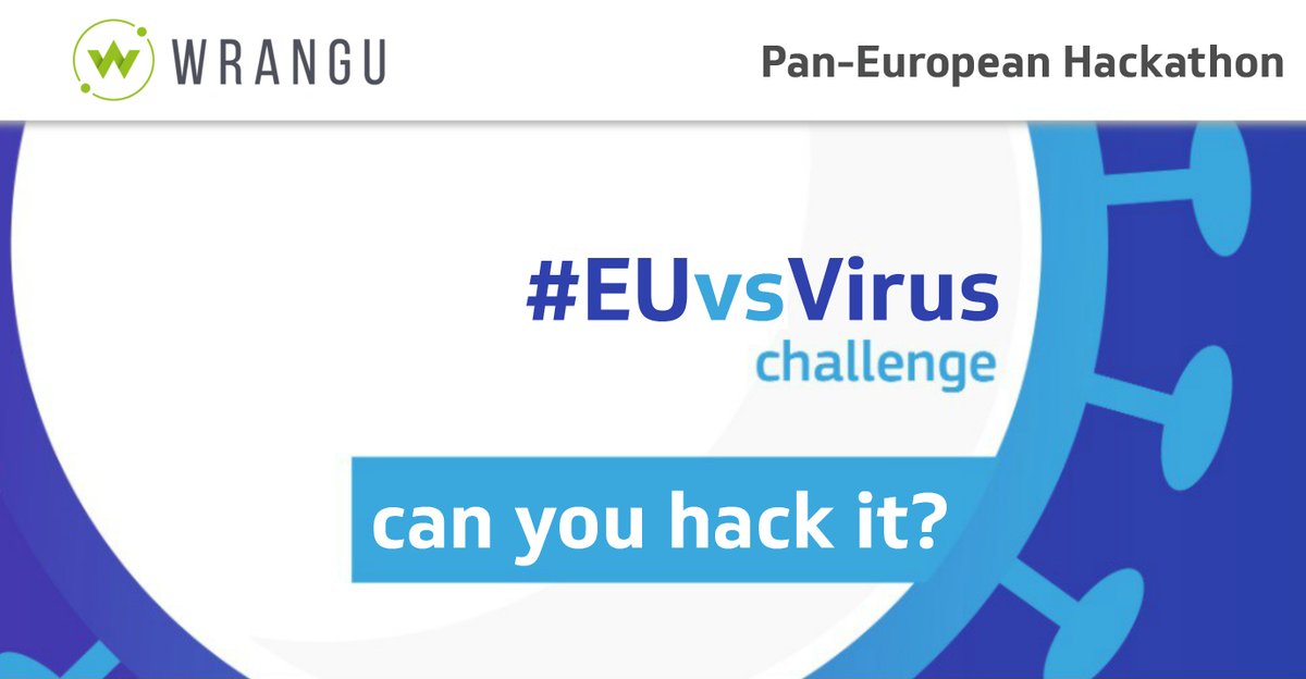 WranguGlobal's tweet photo. Our incredible team will be participating in the
#EUvsVirus Pan-European #Hackathon!
#HealthandLife #Covid_19
The Hackathon will bring society, innovators, partners and investors together across Europe in order to develop innovative solutions for coronavirus-related challenges. https://t.co/wT00ezSdF4