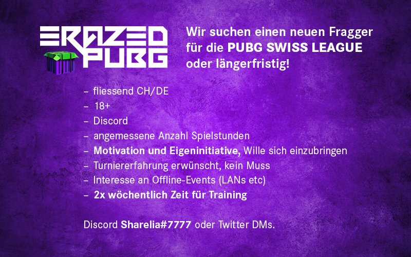 ⚠️⚠️⚠️

🔄 Retweets appreciated.

<a href="/PubgSwissLeague/">PUBG Swiss League</a> <a href="/eRazed_swiss/">eRazed</a>