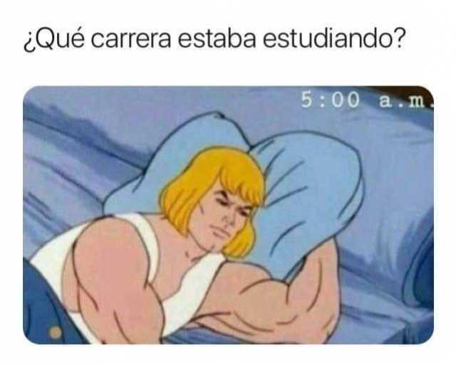 MemesDopl3r's tweet photo. ¿Qué carrera estaba estudiando? 500 a.m #Estudiar #HemanPensando #cuarent #Cuarentena #MemesGraciosos #memes #memesespañol #momos #momazos #dopl3r https://t.co/h3o8kMXwhy