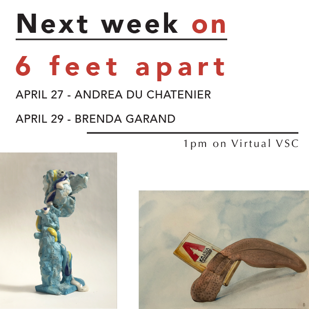 vtstudiocenter's tweet photo. Join us next week for two NEW episodes of Six Feet Apart, with special guests Andrea du Chatenier and Brenda Garand! 1pm on Virtual VSC.
https://t.co/BILvyuHPGc
#virtualvsc #vermontstudiocenter #artistinterviews #meettheartist #visualart #alonetogether #artcommunity https://t.co/1A5kbDO3Gy
