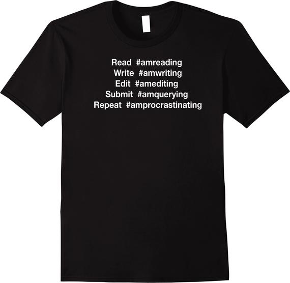 LegendGrafix's tweet image. Get your personalized writing plan t-shirt today!
Read
Write
Edit
Submit
Repeat
.
#writinglife #writingcommunity #amwriting #amprocrastinating #amquerying #amediting #amreading #nanowrimo #writingconference #writingworkshop #mfalife #tshirt #etsy #yyc
.
etsy.com/ca/LegendGrafi…