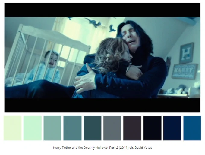 あとこれもColor Palettes From Famous Movies Show How Colors Set The Mood Of A   