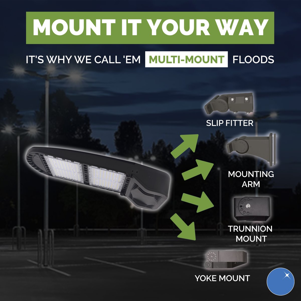 eikocanada's tweet image. We offer four different ways to mount our 𝗙𝗟𝟰 𝗙𝗹𝗼𝗼𝗱 𝗟𝗶𝗴𝗵𝘁𝘀 so you can adapt them to poles or mount them on walls. 
𝗢𝗻𝗲 𝗳𝗹𝗼𝗼𝗱 𝗹𝗶𝗴𝗵𝘁. 𝗖𝗵𝗼𝗼𝘀𝗲 𝘆𝗼𝘂𝗿 𝗺𝗼𝘂𝗻𝘁𝗶𝗻𝗴 𝗼𝗽𝘁𝗶𝗼𝗻. 𝗗𝗼𝗻𝗲!🙌
#floodlight #outdoorlight #lightdistribution #retrofit
