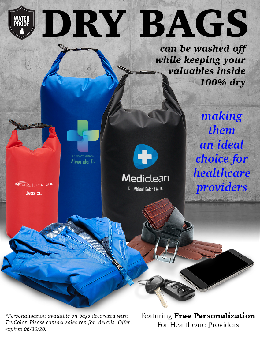 Consider adding a dry bag to your quarantine safety arsenal. These are great for holding your valuables when going out in public or for healthcare workers because they can immediately be rinsed off and sanitized after use. #MyPrideProducts