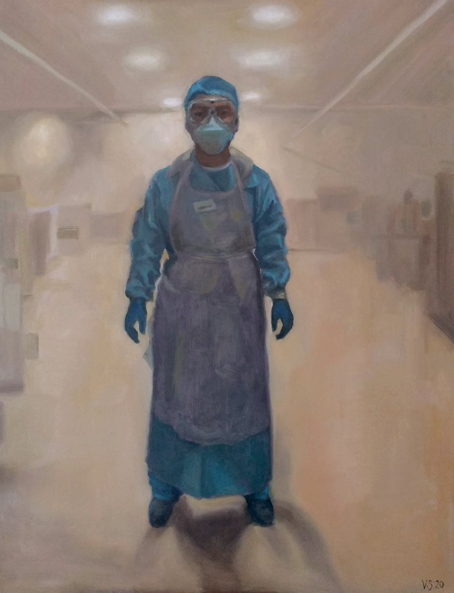 vickyartbird's tweet photo. My portrait of Elliot, frontline NHS hospital pharmacist @Newhamhospital. Great job Tom Croft @tomartist32 for organising. #portraitsfornhsheroes
#clapforthenhs
#nhsfrontlineworker
#HealthcareHeroes
#Covid19UK
#StayHomeSaveLives https://t.co/Z5hXQPTH7H