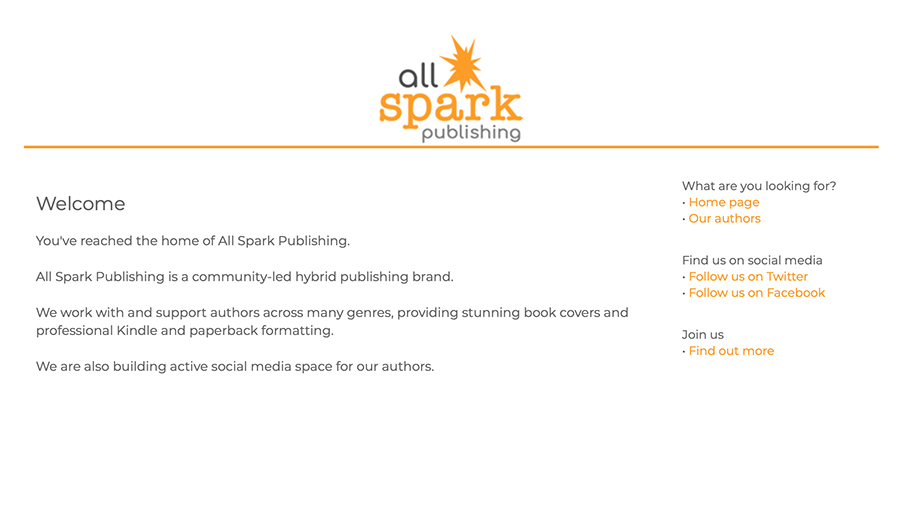 AllSparkPub's tweet image. Our NEW website is LIVE!
&amp;gt;&amp;gt; allsparkpublishing.com