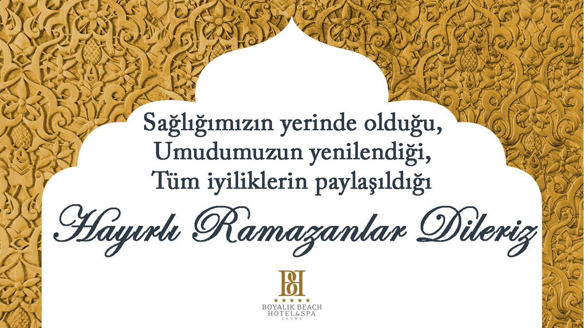 Hayırlı Ramazanlar Dileriz..