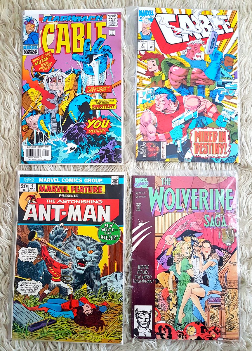 Day #32 - 14:17Another exercise rest day as have a headache... I need it after yesterday anyway. On the plus side... these new additions to 90s comic collection arrived. I got very excited about Cable about 5 days ago it seems...Also: Look at that excellent cat.