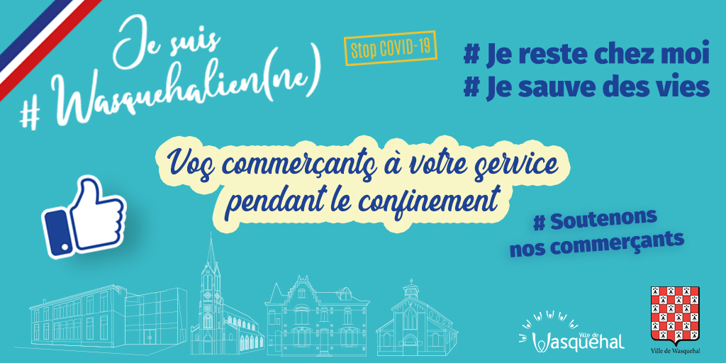 En cette période de confinement, certains commerces et professionnels de #Wasquehal restent ouverts afin de satisfaire leurs clients. Vous trouverez, sur ce lien, les enseignes qui continuent d'assurer un service adapté.
ville-wasquehal.fr/Services-en-li…