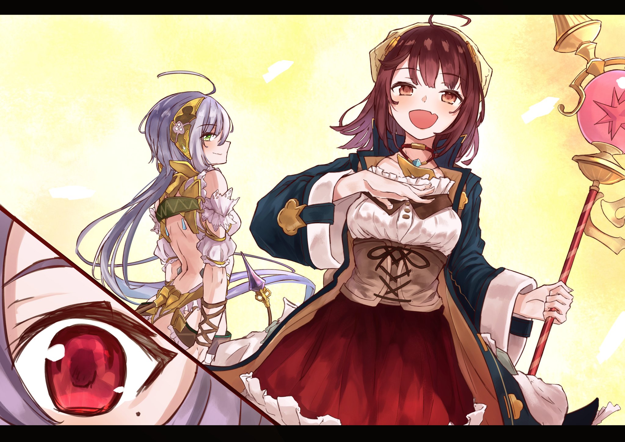 まくみらん こんな感じのイベントスチル風なイラストを描き下ろしてまとめた本出したい ので冬コミが無事開催されればそんな本を出しますぞ 冬コミが無くなれば次のイベントで T Co 6htdsswa0l Twitter