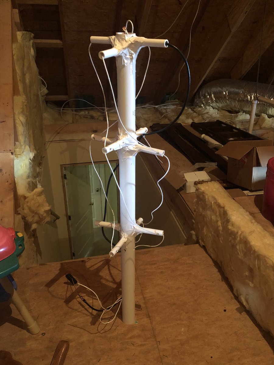 ryan_rearden's tweet photo. With too much free time I found a website that showed how to get NOAA satellite data with a homemade antenna. After a lot of confusing steps and strange software it managed to get a really good image from a satellite going around 10,800 miles per hour!  @NOAASatellites https://t.co/QDHXgyS65F