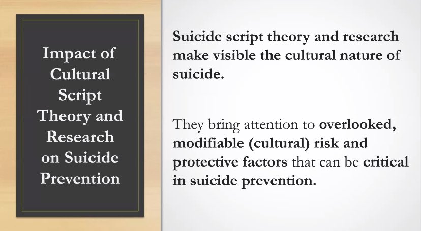 I just can’t keep up with all of the amazing take aways from Silvia Canetto. Here are her suggestions for future directions for #SuicidePrevention. #AAS20 <a href="/critsui/">CritSui</a>