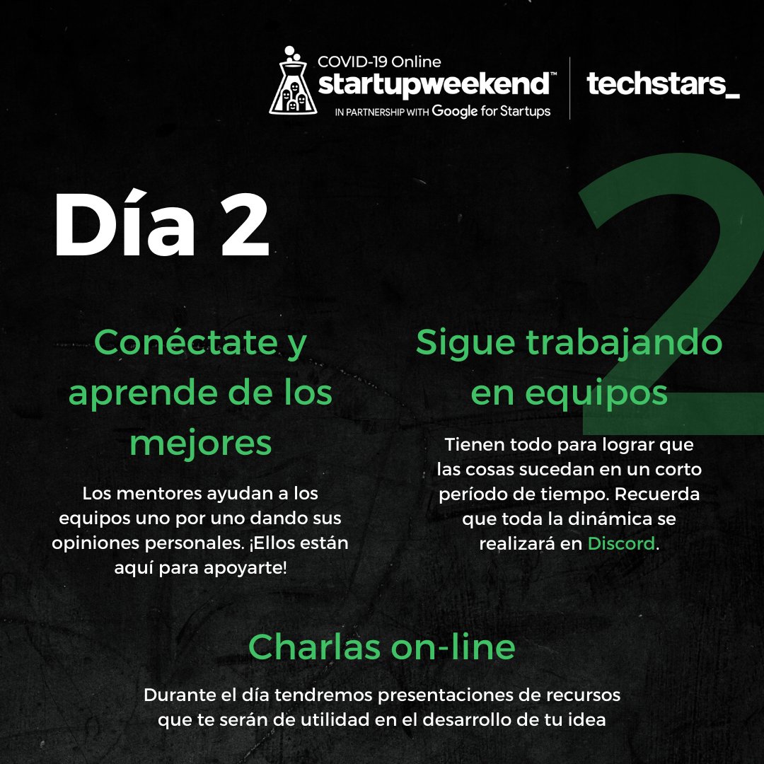 swpty19's tweet photo. ¡Ya iniciamos! 💡Conoce lo que ocurrirá el fin de semana. 
Sigue las instrucciones que recibiste, únete a Discord desde YA, súmate a un equipo y disfruta esta experiencia. 🙌
Hoy nos conectaremos en vivo a las 7:00pm en nuestro canal de Youtube https://t.co/YMP7Ue2qv5 https://t.co/u3qBjvEWEQ