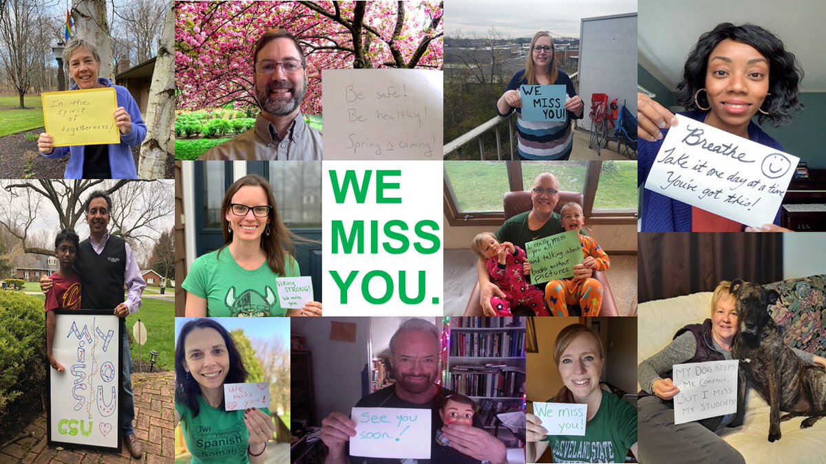 CSU School of Education and Counseling (@csucollegeofed) on Twitter photo The <a href="/CSUCollegeofEd/">CSU School of Education and Counseling</a> faculty and staff is thinking about our students during this time of remote learning. We hope you are staying safe and well.
<a href="/CLE_State/">Cleveland State University</a> #CLEstate #EngagedLearning #ThisIsCLE The <a href="/CSUCollegeofEd/">CSU School of Education and Counseling</a> faculty and staff is thinking about our students during this time of remote learning. We hope you are staying safe and well.
<a href="/CLE_State/">Cleveland State University</a> #CLEstate #EngagedLearning #ThisIsCLE