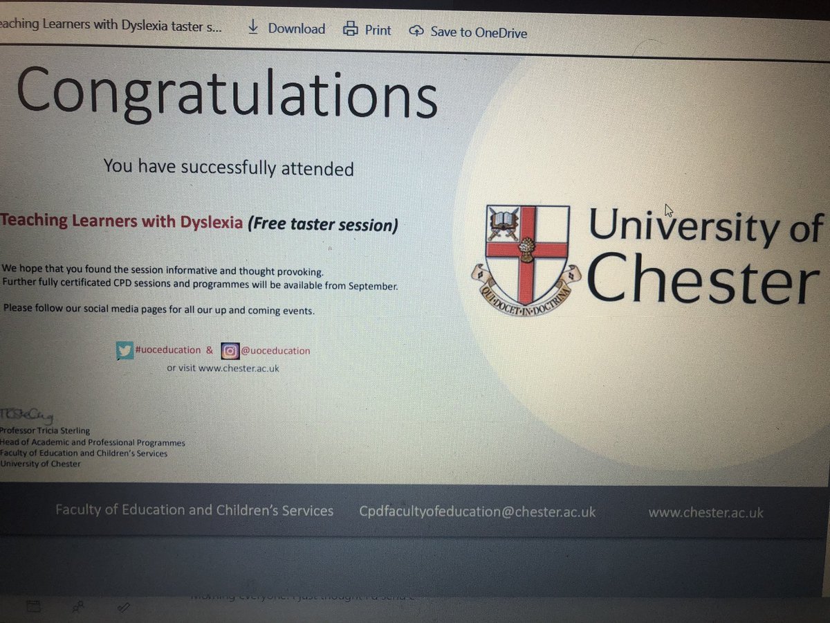 Thanks <a href="/UoCEducation/">Uni of Chester - School of Education</a> for some great CPD this week! Alread looking forward to the sessions next week!