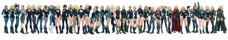 Black Canary's all Supersuit wardobe..🙃 #BlackCanary