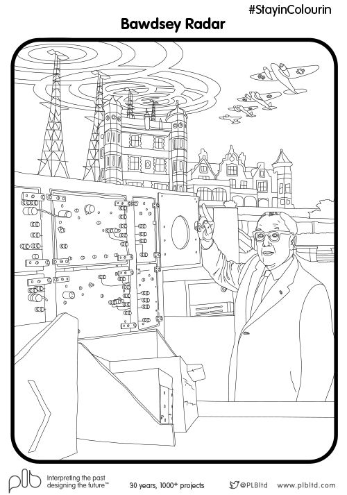 PLBltd's tweet photo. You can also find our @bawdseyradar no. 2 colouring sheet on their website along with the amazing real stories, including the Air Ministry investigation into ‘death rays’ leading to the discovery of RADAR Download for FREE https://t.co/5kKJi2Cqto #StayinColourin #MuseumsFromHome https://t.co/bnyN0XbYON