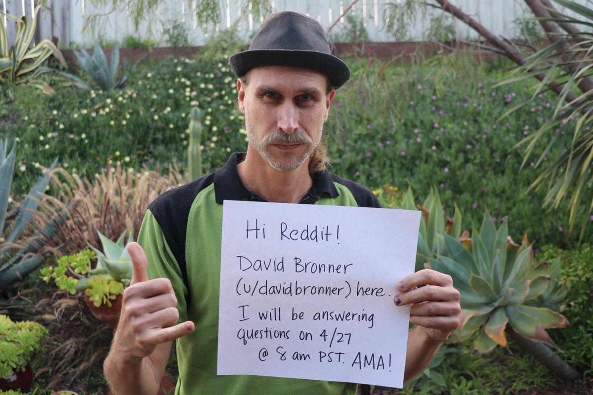 David Bronner, CEO of Dr. Bronner's, is doing a  #Reddit AMA at 8am PST on Monday, April 27! If you have questions about legalizing  #psychedelic therapy, Dr. Bronner's, or anything else, we want to hear it!