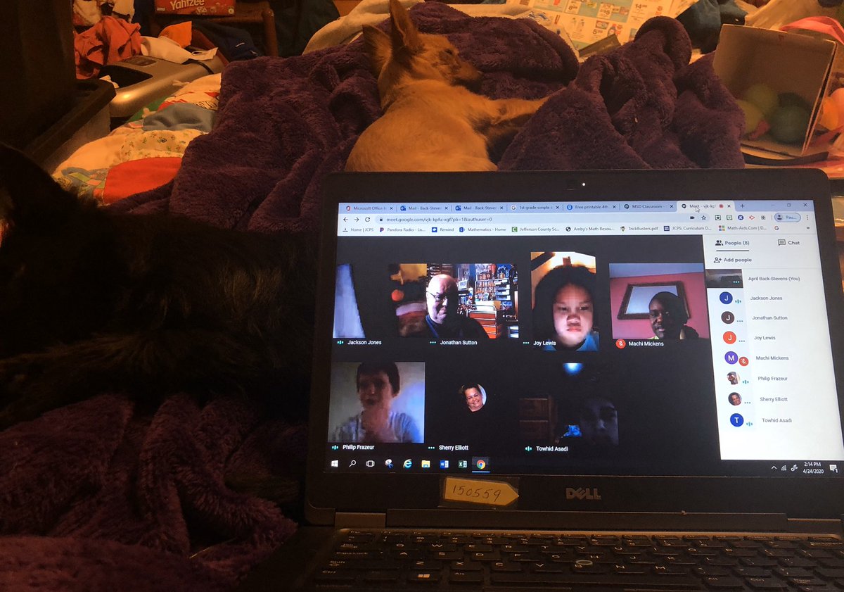 I love Friday Google Meets with my class! I get to see their sweet smiling faces!! Here about what is going on with them and let them talk to their friends! <a href="/RamseyMS_JCPS/">Ramsey Middle School</a> <a href="/RamseyPrincipal/">Katie LaDuke</a> <a href="/AcademyRamsey6/">Ramsey6Academy</a>