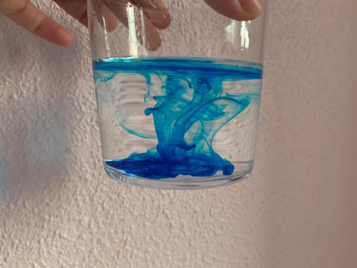 CientificoFluvi's tweet photo. 🧬¿Cómo se mueven las moléculas?

Científicos, mirad qué sencillo, con un vaso de agua y un poco de colorante podemos apreciar el continuo movimiento de las moléculas del agua, aunque no podamos verlas. Wooooow ¿¿¿A que es increíble ????? https://t.co/my7cHtDwJP