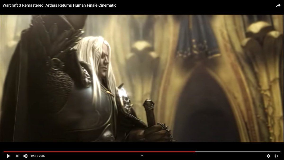 A close-up of the center where Arthas takes off his hood