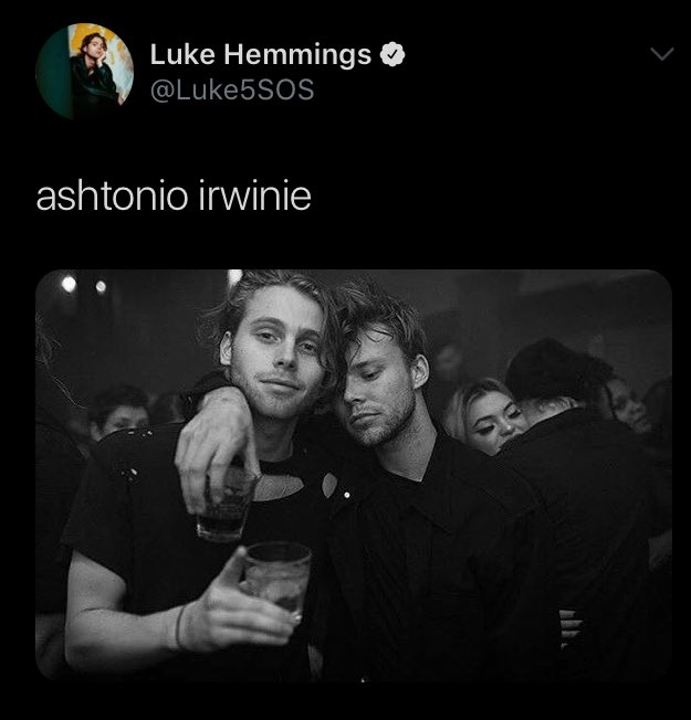 noshamelashton's tweet photo. who is ashton irwin? i only know ashtonio irwinie https://t.co/R1Gpv9KsEA