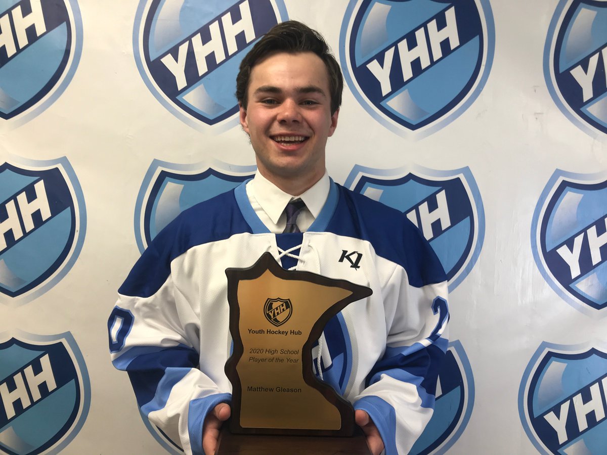 YouthHockeyHub's tweet photo. Congrats to SR Matt Gleason - Cretin-Derham HS - named YHH boys' POTY today.

Matt had 225 points in four years for the Raiders. The high speed Colorado College commit will always be remembered for making a difference on every shift.

Story Link ---> https://t.co/7wanmr9XiB https://t.co/q0IIODqpN2