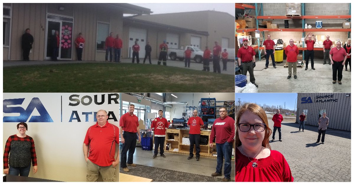 SourceAtlantic's tweet image. Our teams across Canada wear red today to honour the victims of the tragic shootings in Nova Scotia. We stand with the rest of the nation today to show our support to the friends and families affected.

#WearRedFriday
#NovaScotiaStrong
#CanadaStrong