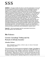 22- As I point out in my book, Alondra Nelson’s work ( @sociallifeofdna) has been instrumental in helping me to understand how genetic genealogy is used by white French-descendants.  #DecolonizeDNA  #DNADay