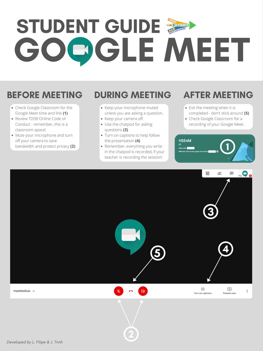 Updated Teacher/Student Guides for @google_meet! @TDSB_DLL @TDSB_IT @jasontries #tdsbRL #tdsbDLL