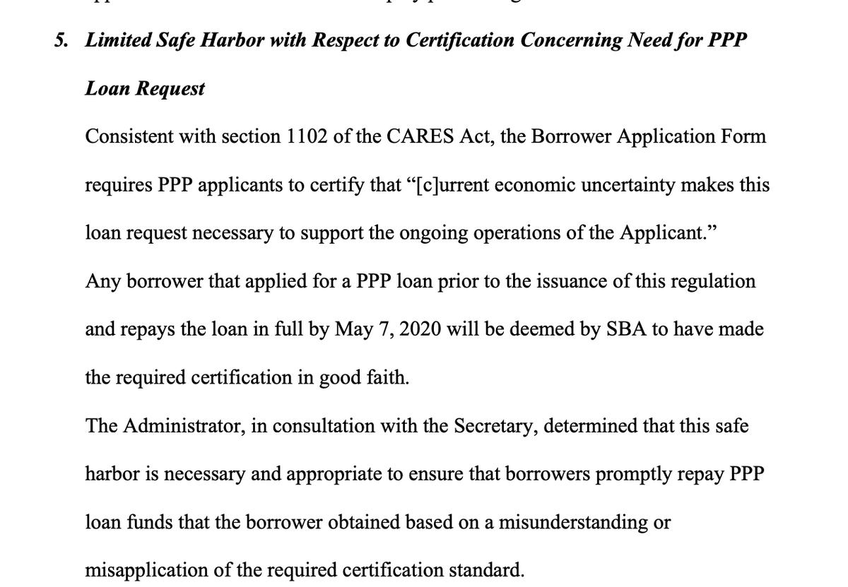 EdGrapeNutZimm's tweet photo. 17) today @USTreasury issued a new #InterimFinalRule. # 5 doubles down on FAQ31 &amp; says gimme $ back. Also - Hedge/PE funds are out. Portfolio companies are a maybe but do NOT mess up AFFILIATION!! 
https://t.co/OaNwAeZUsQ https://t.co/x8CYWwuKYz