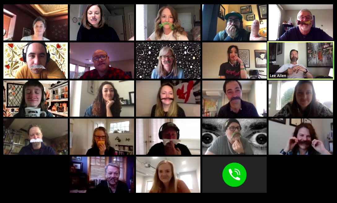 If you really mustache... we had a lot of fun this morning sporting our new looks! One of our colleague's kiddo's was celebrating Mustache Day at school and so we decided to join in on the party. Happy Friday everyone!