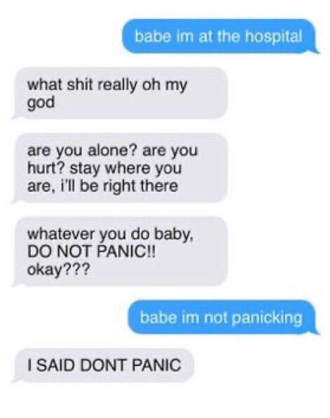 adam driver characters as “babe im at the hospital” texts