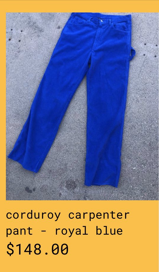 Justin Bieber Crew on X: The “Drew Corduroy Carpenter Pants” in Lavender  are available at  for $148.00!   / X