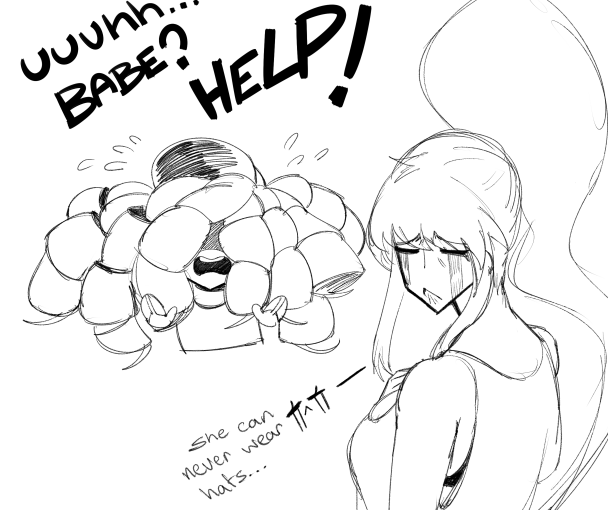 Taeya wanted to try on Cadella cap 