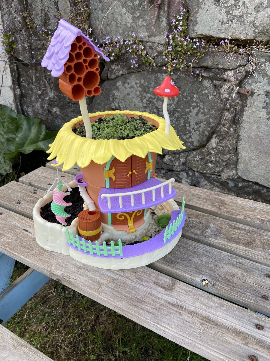 SanghaMelanie's tweet photo. @KPSBookFairies @YouTube Jude would like to show the fairies her fairy house - she’s growing seeds in it! 🧚🏻‍♀️🧚 https://t.co/p3uS5Kqf0H